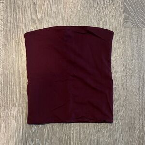 Babaton Deep Red Contour Top